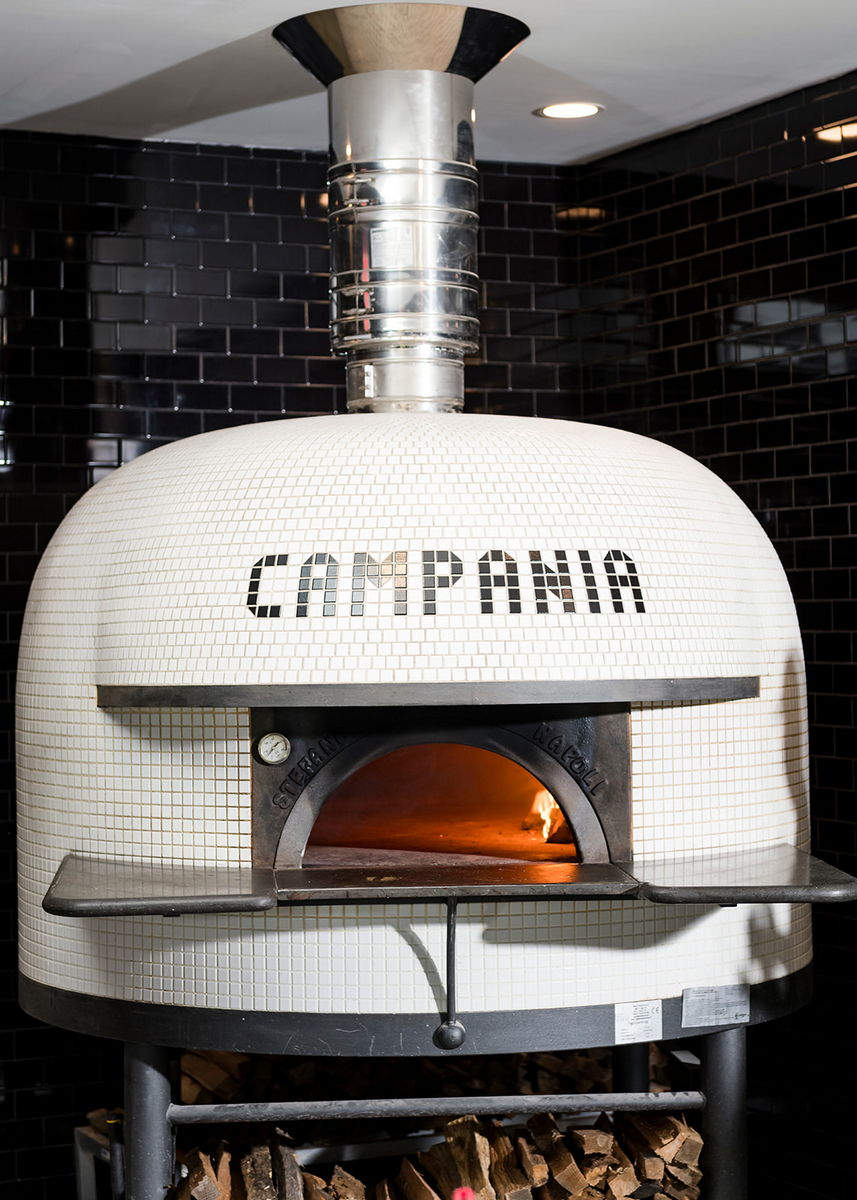 Wood-fired oven at Campania Crabapple